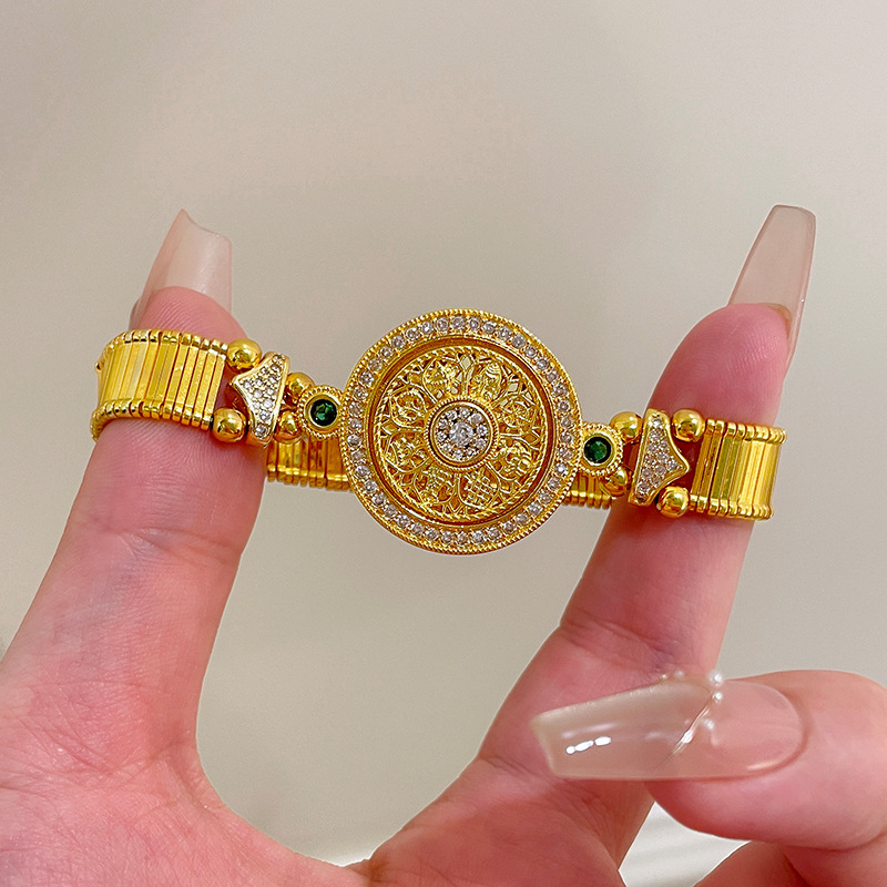 Fine Jewelry Watches Women - Classic Chinese style diamond inlaid circular
