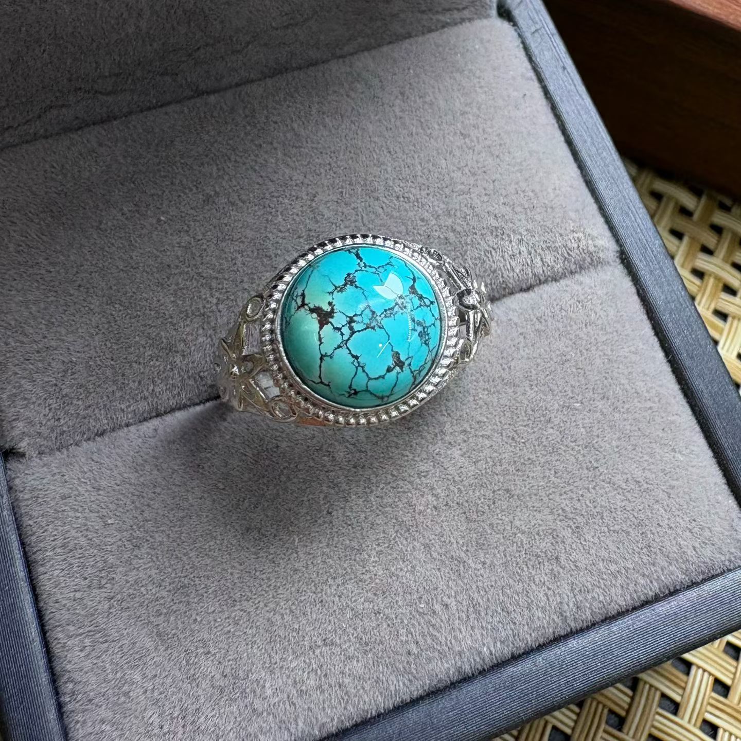 1 Pc Fengbaowu Natural Turquoi - đánh giá và giá Turquoise Stone Ring