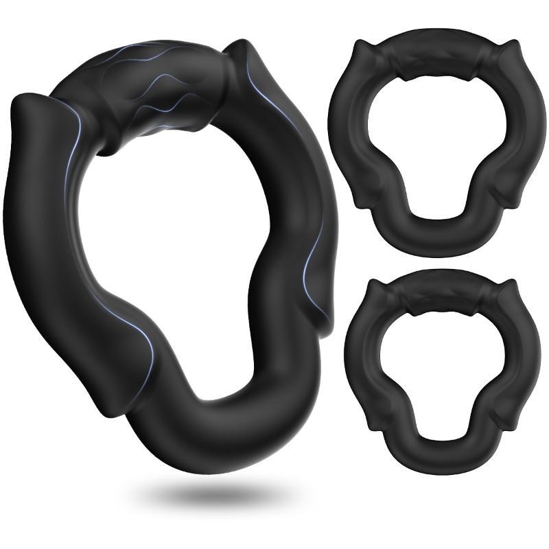 3pcs/Set Stretchy Cock Rings f - đánh giá và giá Couple Ring Set