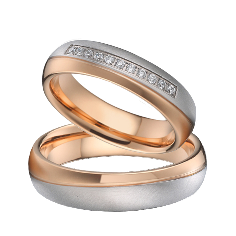 Designer Handmade 18K Rose Gol - đánh giá và giá Couple Ring Set