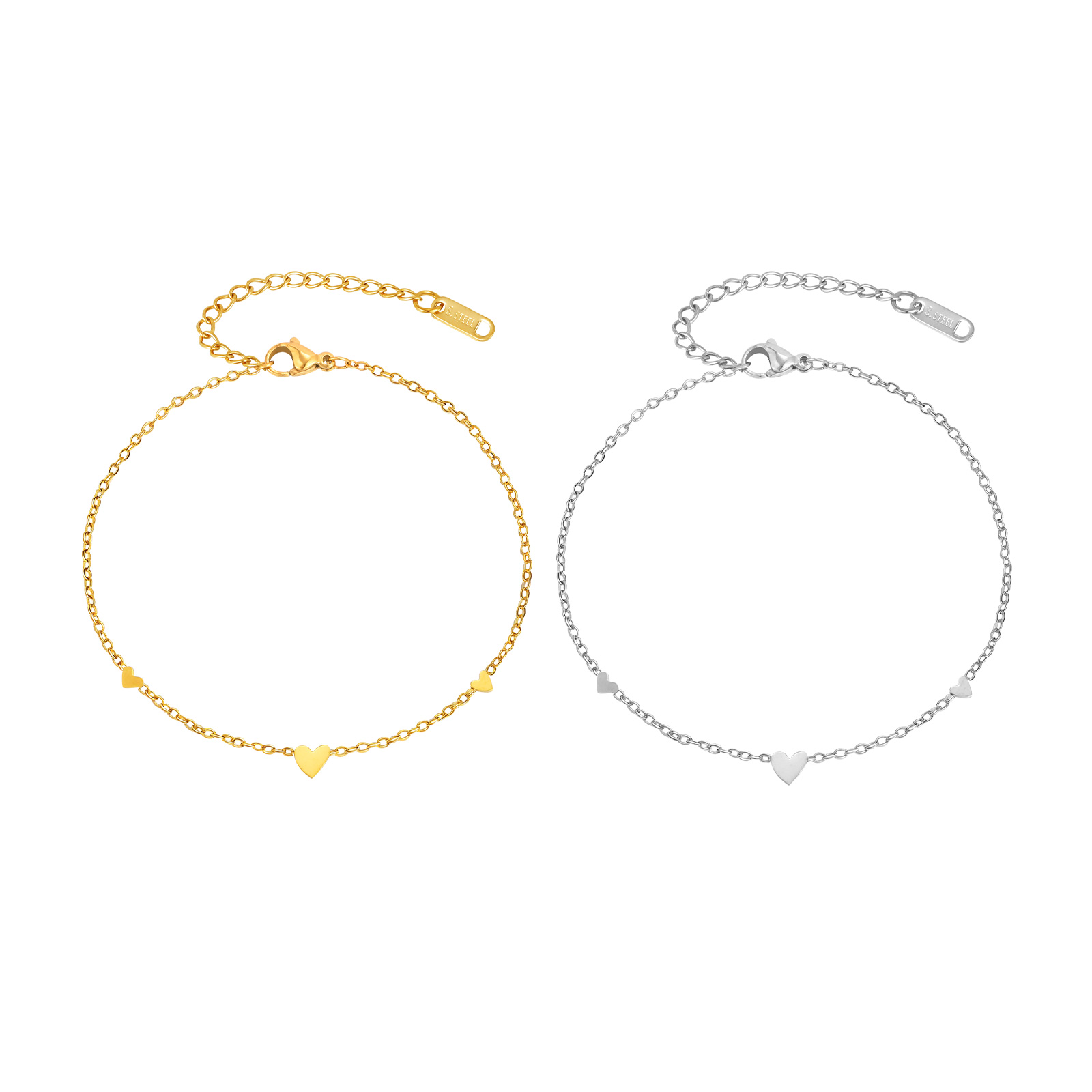 Stainless Steel Heart Anklets  - đánh giá và giá Jc Jewelry & Watches