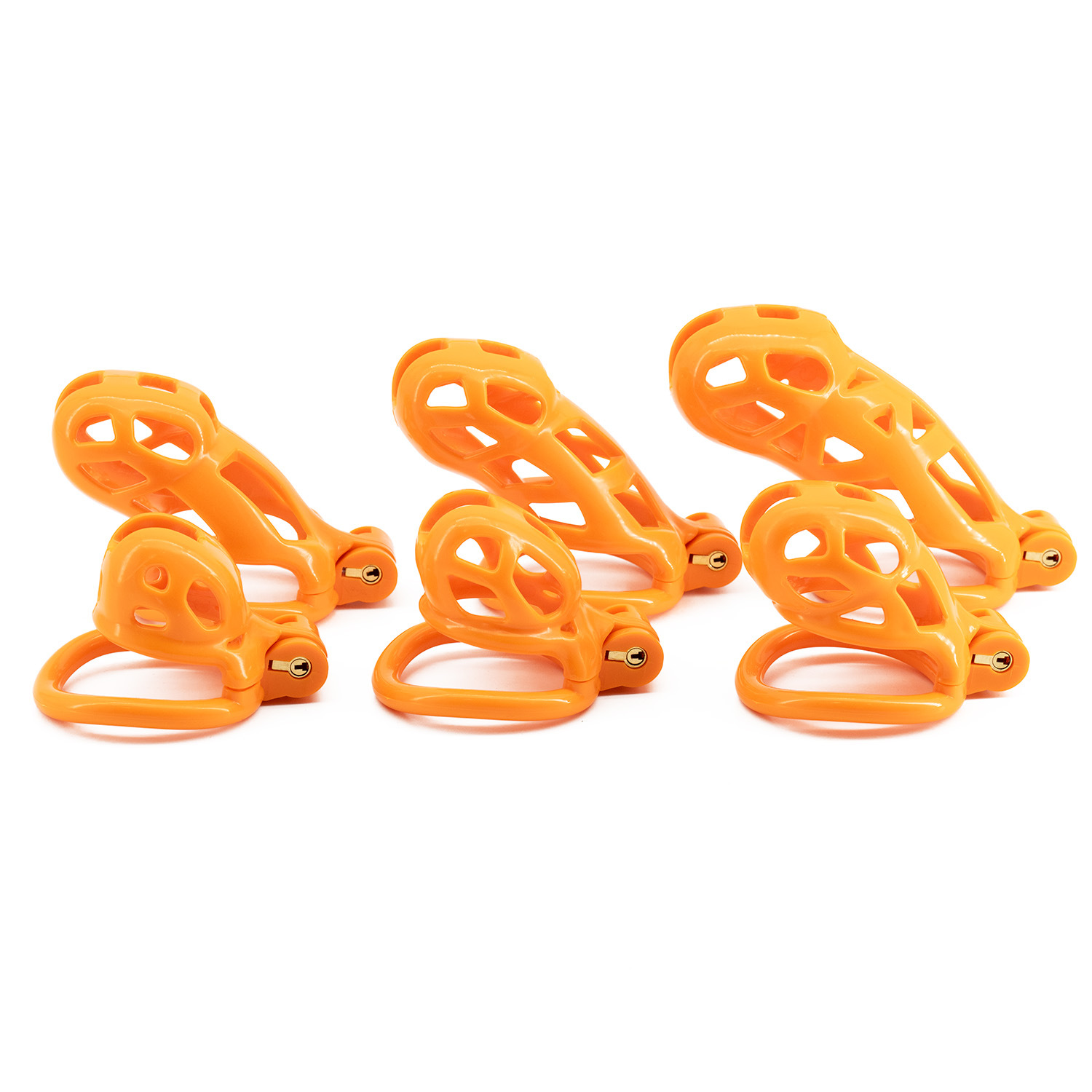 6 sizes CB Nylon Chastity Cage - đánh giá và giá Couple Ring Set
