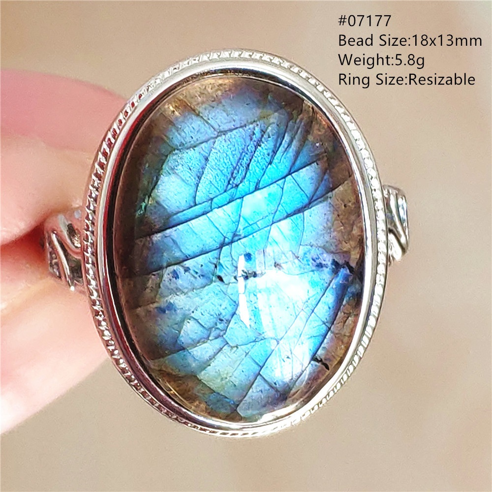 Natural Blue Light Labradorite - đánh giá và giá Turquoise Stone Ring