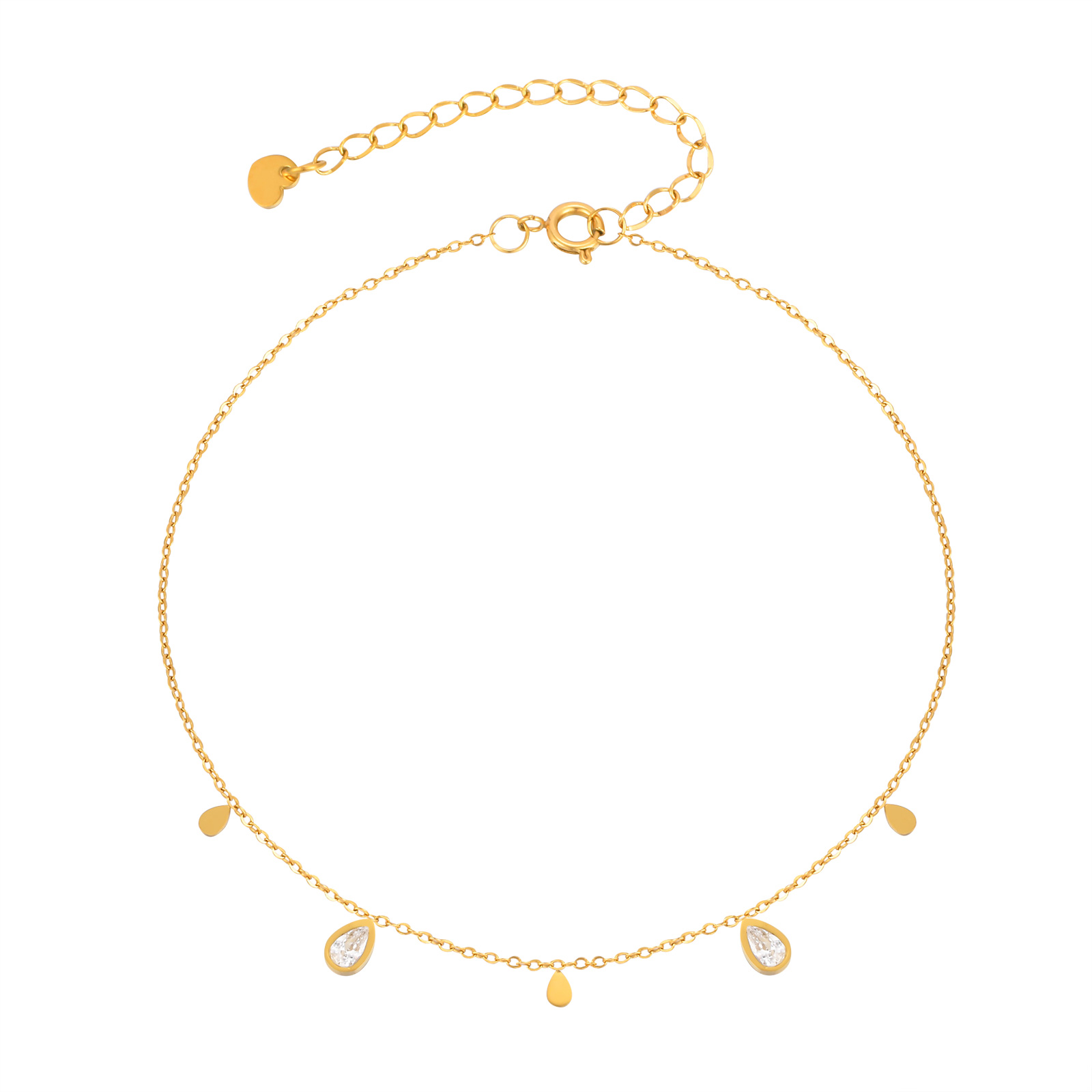 Dainty Water Drop Zircon Ankle - đánh giá và giá Jc Jewelry & Watches