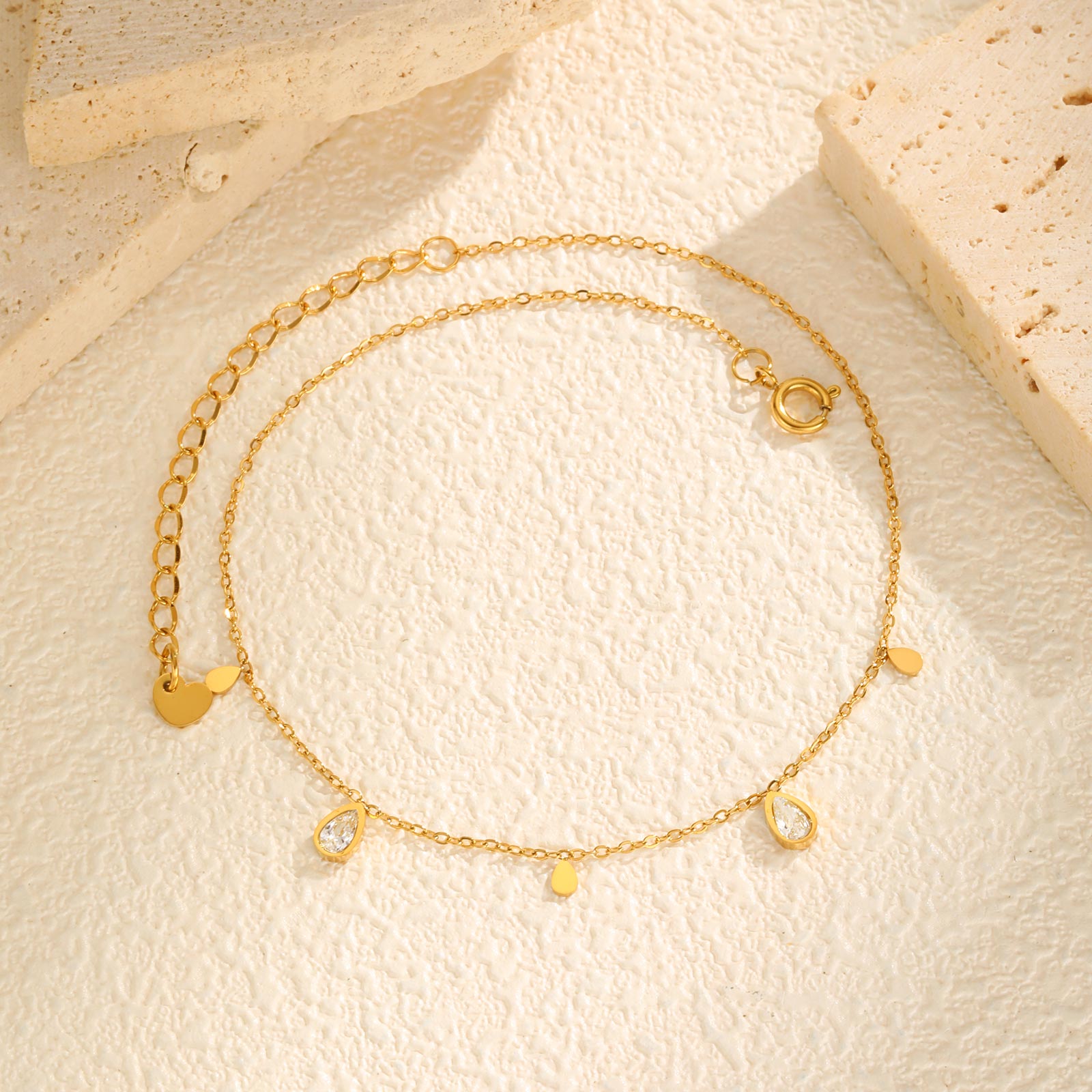 Dainty Water Drop Zircon Ankle - đánh giá và giá Jc Jewelry & Watches