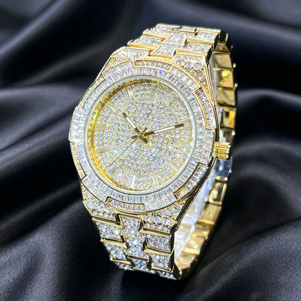 Hot Sell Gold Ice Watch For Me - đánh giá và giá Jewelry And Watches Luxury Brand