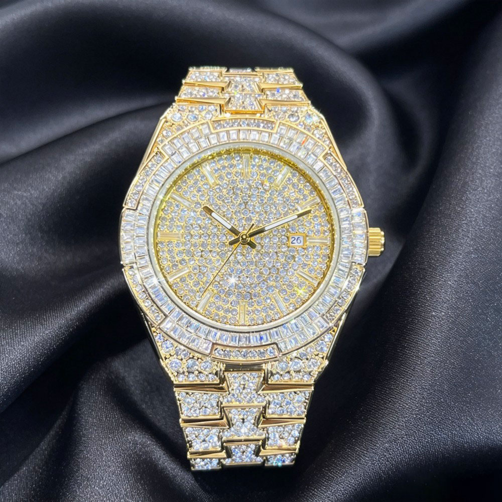 Hot Sell Gold Ice Watch For Me - đánh giá và giá Jewelry And Watches Luxury Brand