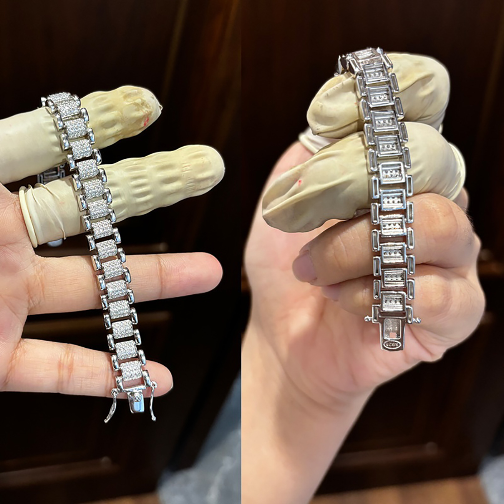 TEMGF Full Moissanite Bracelet - đánh giá và giá Fine Jewelry Watches Women