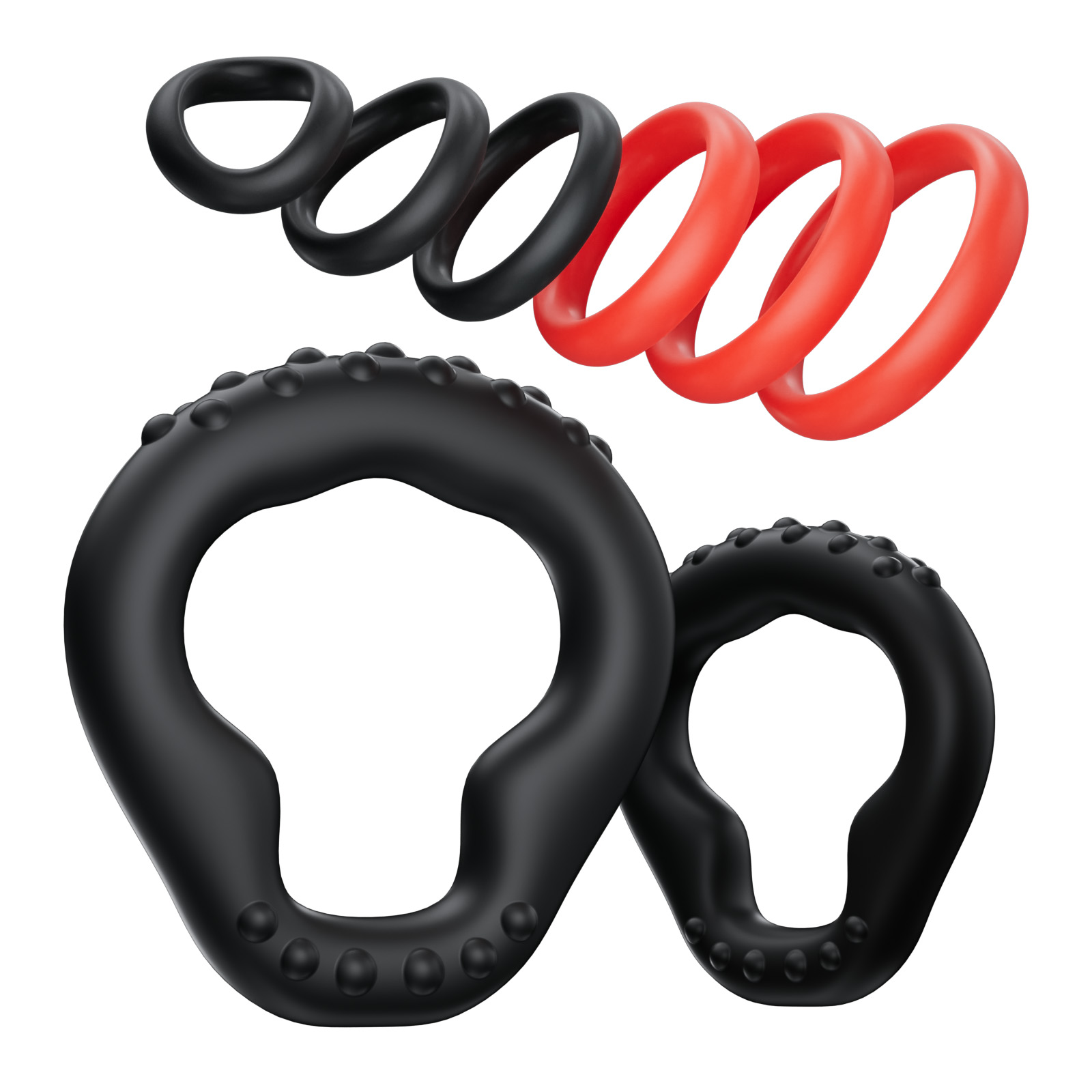KUSHOR 8 PCS Silicone Penis Ri - đánh giá và giá Couple Ring Set