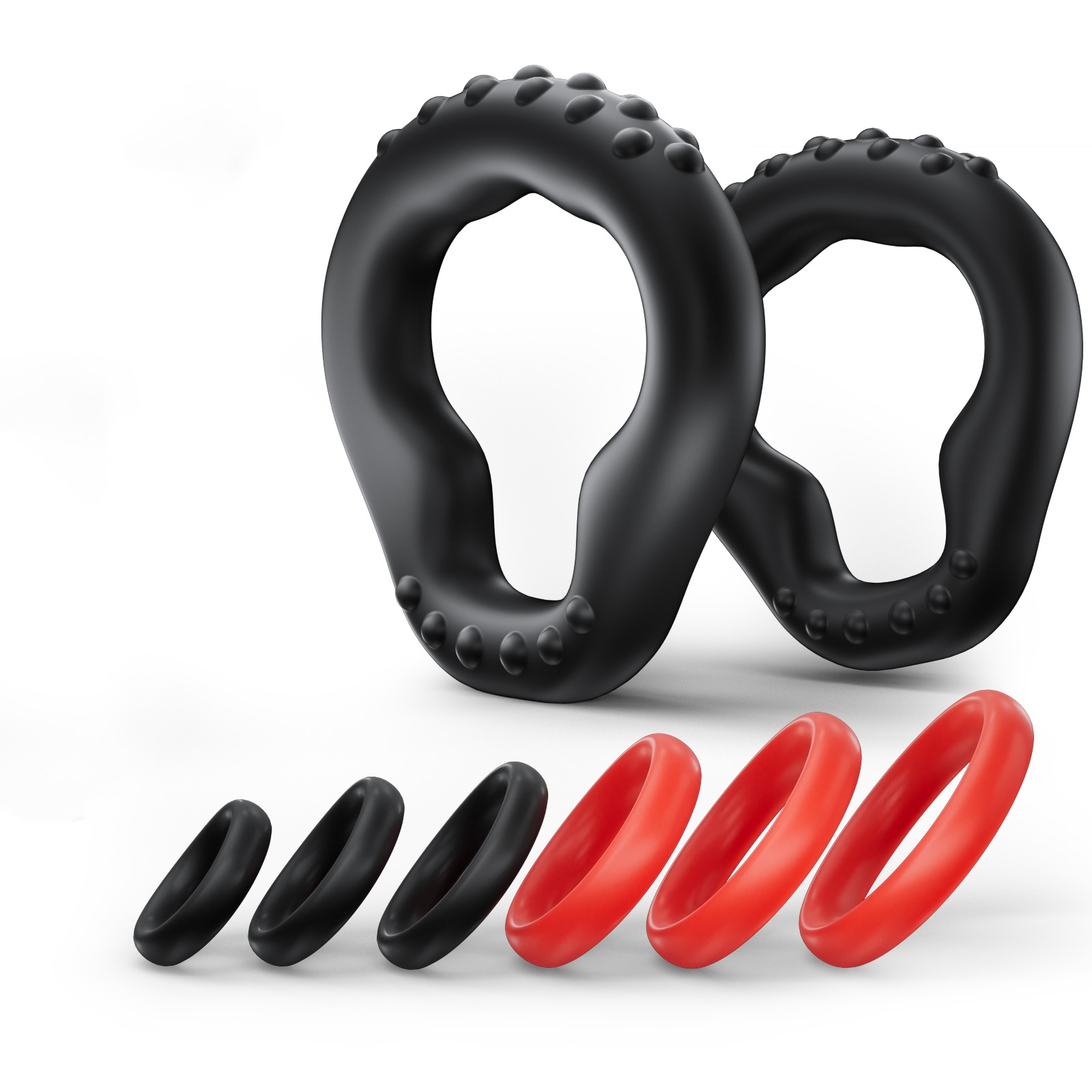 KUSHOR 8 PCS Silicone Penis Ri - đánh giá và giá Couple Ring Set