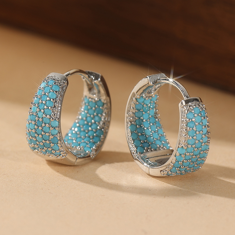 Fashion Full Blue Turquoise Pa - đánh giá và giá Turquoise Stone Ring