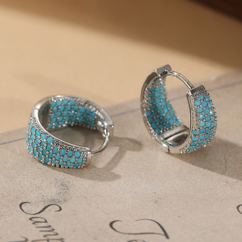 Fashion Full Blue Turquoise Pa - đánh giá và giá Turquoise Stone Ring