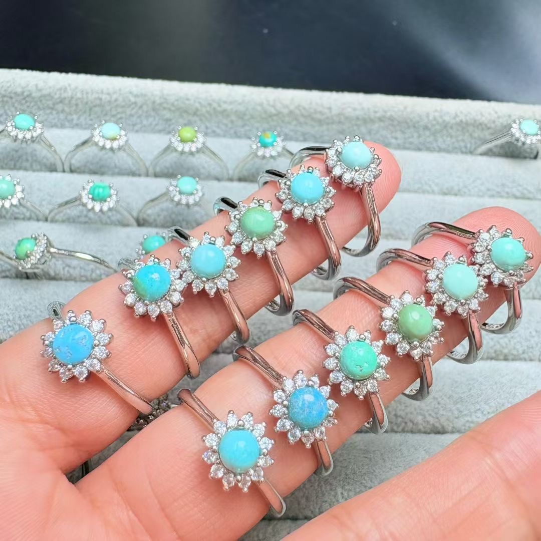 1Pc Fengbaowu Natural Turquois - đánh giá và giá Turquoise Stone Ring