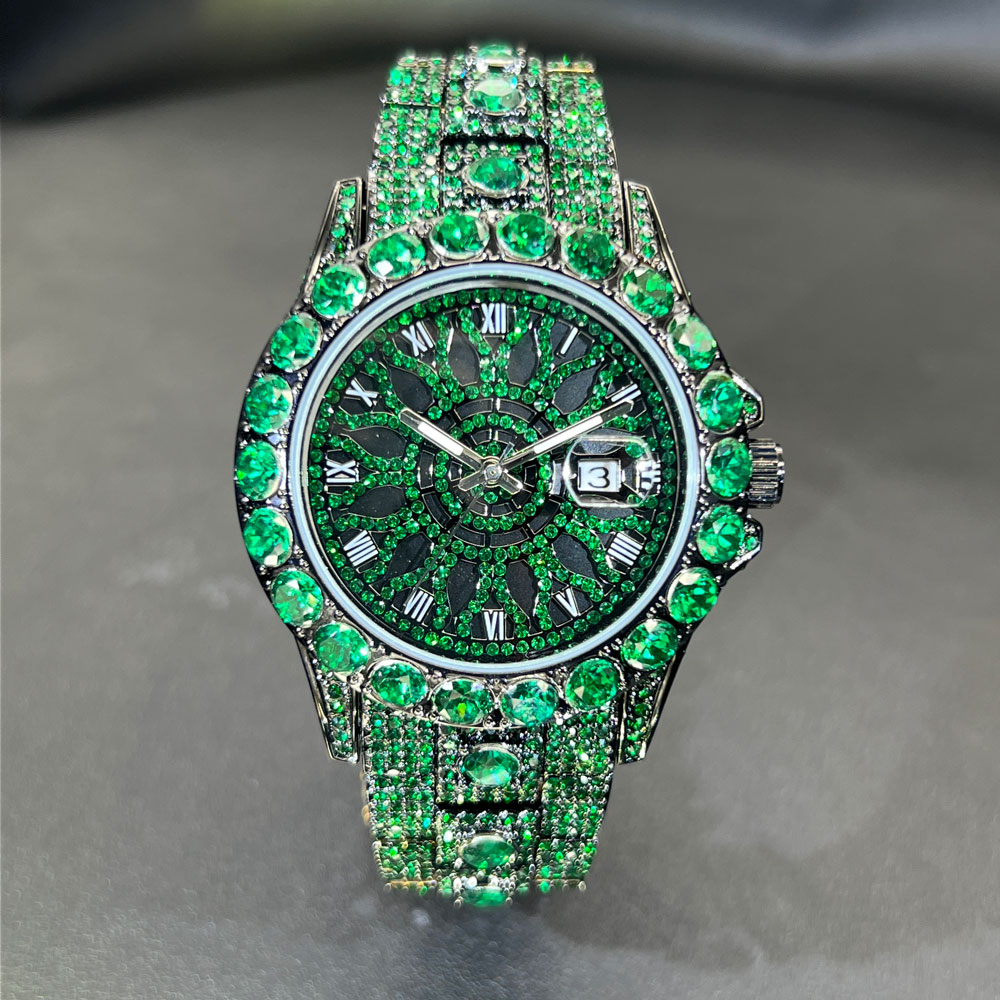 Green Diamond Watch For Men Br - đánh giá và giá Jewelry And Watches Luxury Brand