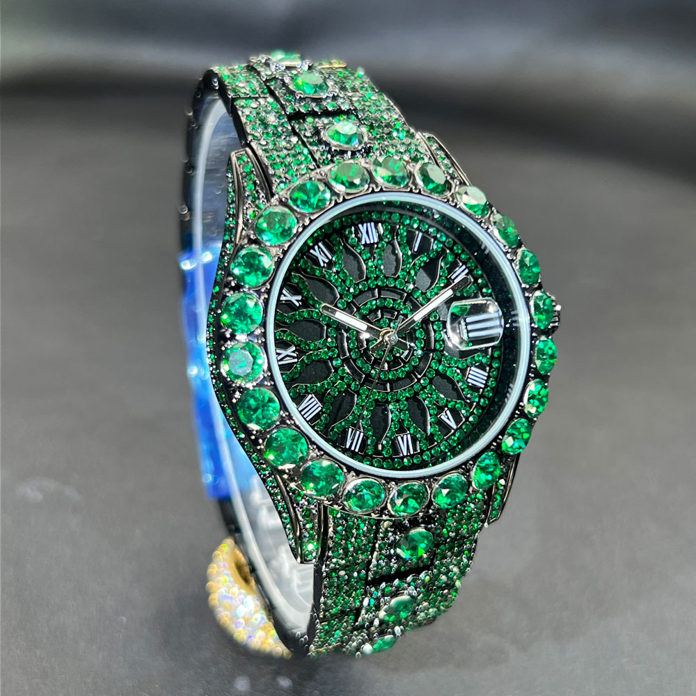 Green Diamond Watch For Men Br - đánh giá và giá Jewelry And Watches Luxury Brand