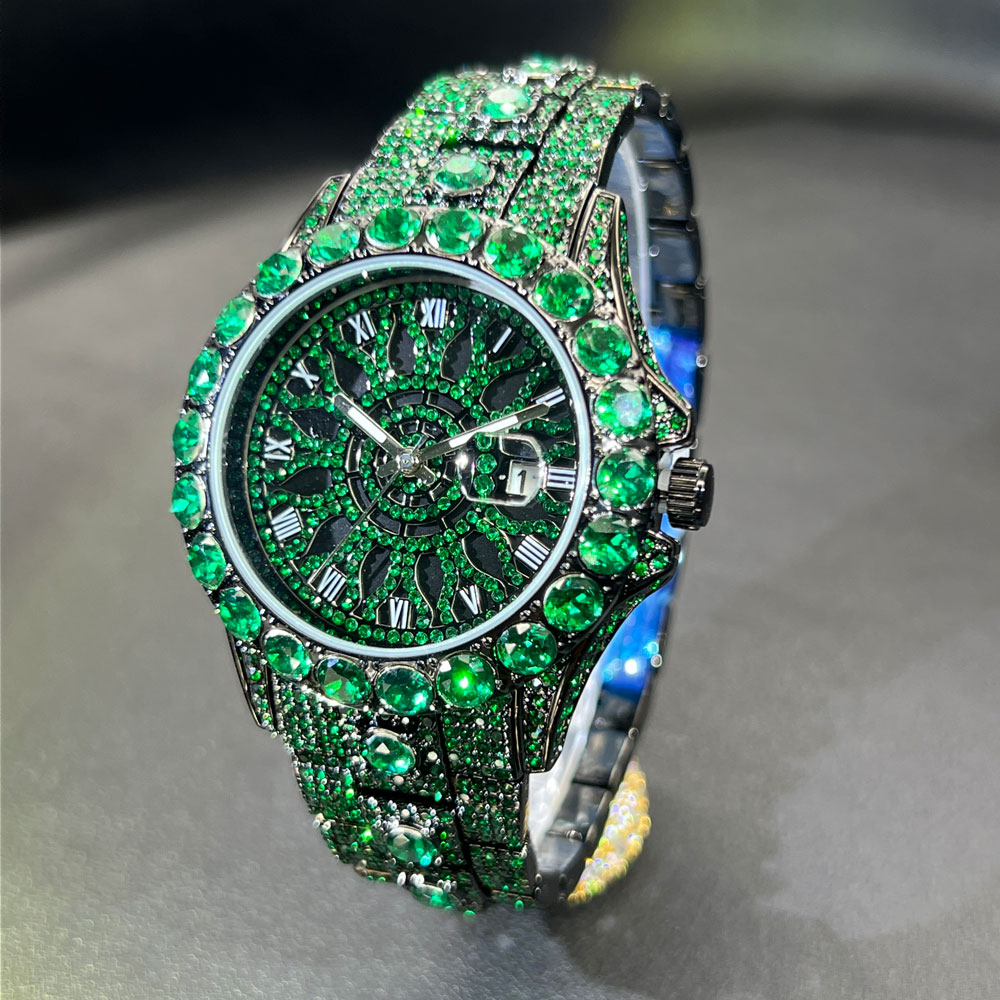 Green Diamond Watch For Men Br - đánh giá và giá Jewelry And Watches Luxury Brand