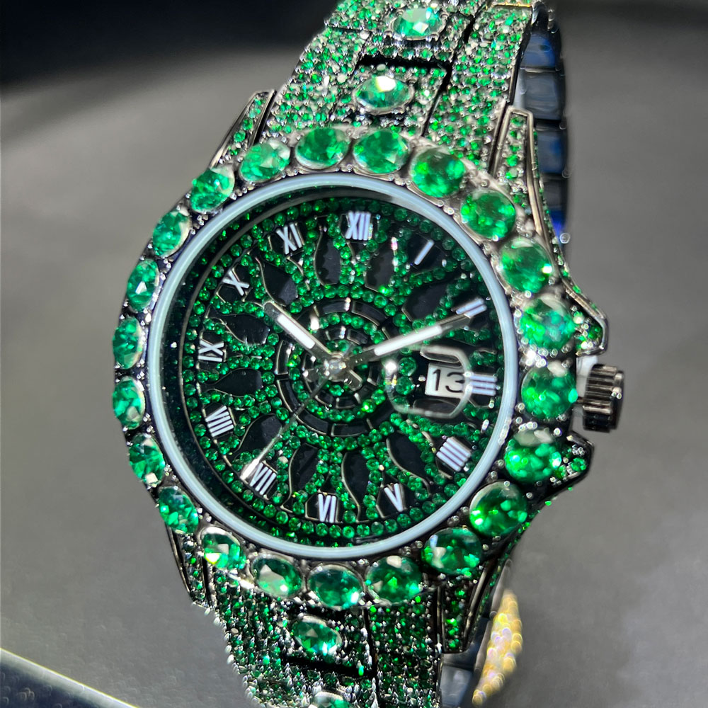 Green Diamond Watch For Men Br - đánh giá và giá Jewelry And Watches Luxury Brand