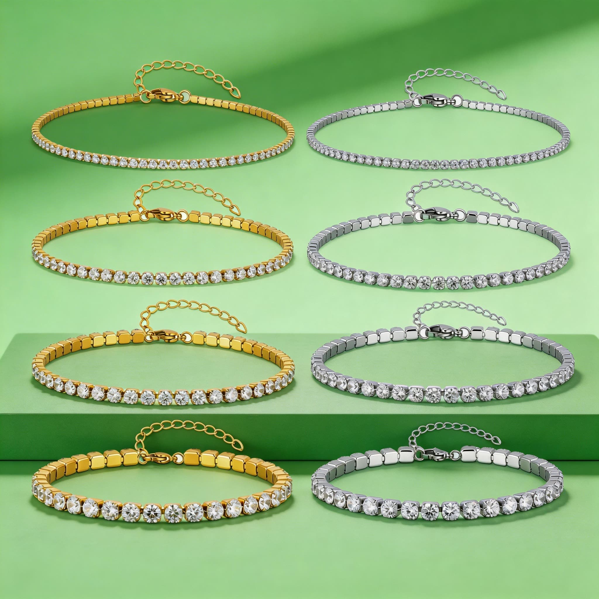 2/3/4/5MM Luxury Zircon Tennis - đánh giá và giá Jc Jewelry & Watches