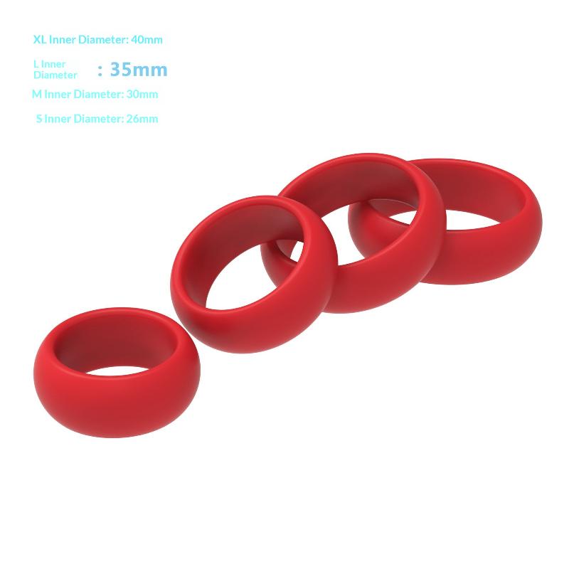 4Pcs Silicone Penis Ring Set f - đánh giá và giá Couple Ring Set